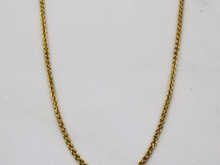 18k Yellow Gold Wheat Chain | 20  | on Sale