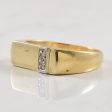 Flat Edge Diamond Ring | 0.04ctw | SZ 10 | Cheap