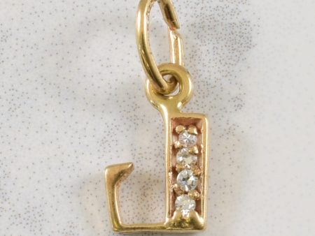 Initial  L  Diamond Pendant | 0.04ctw | For Sale