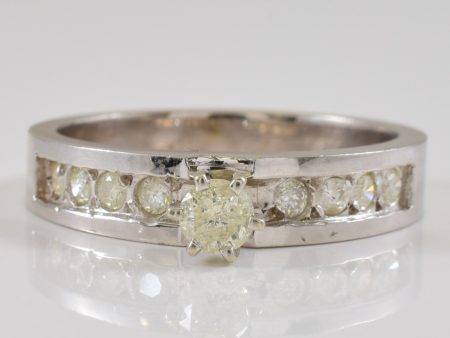 Channel Set Diamond Ring | 0.34ctw | SZ 7 | Fashion