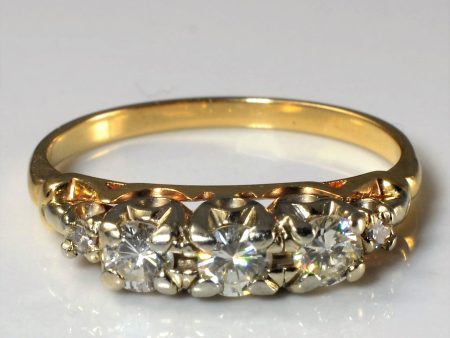 1960s Five Stone Diamond Ring | 0.49ctw | SZ 8 | Hot on Sale