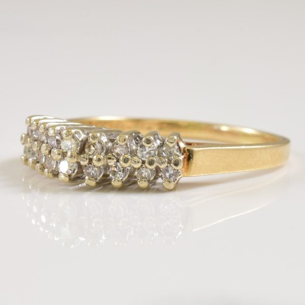 Double Row Diamond Ring | 0.18ctw | SZ 7.75 | Supply