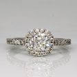 Halo Set Diamond Engagement Ring | 1.14ctw | SZ 4.75 | Discount