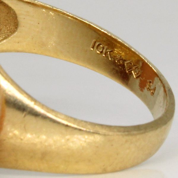 10k Yellow Gold Initial Ring | SZ 9.25 | For Discount