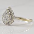 Teardrop Cluster Diamond Ring | 0.35ctw | SZ 7.5 | Online Hot Sale