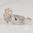 Diamond Claddagh Ring | 0.03ctw | SZ 7 | Fashion