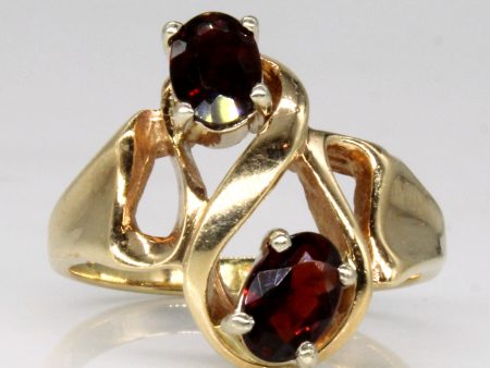 Abstract Garnet Ring | 0.74ctw | SZ 5.5 | Hot on Sale