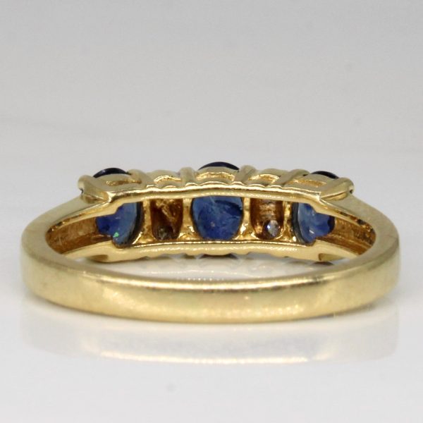 Sapphire & Diamond Ring | 1.02ctw, 0.04ctw | SZ 6.5 | For Cheap