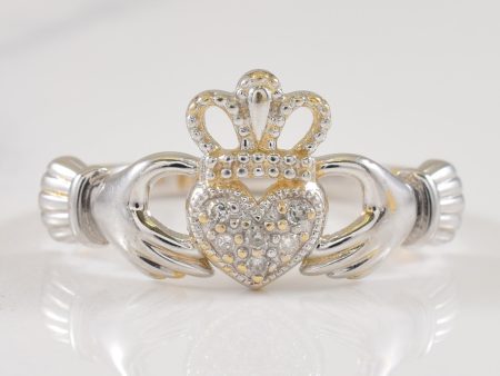 Diamond Claddagh Ring | 0.03ctw | SZ 7 | Fashion