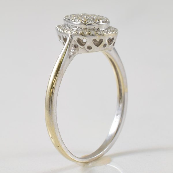 Teardrop Cluster Diamond Ring | 0.35ctw | SZ 7.5 | Online Hot Sale