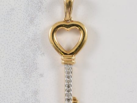 Heart Key Diamond Pendant | 0.04ctw | Supply