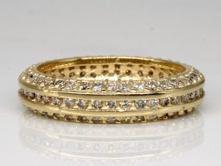 Diamond Eternity Band | 1.25ctw | SZ 9 | on Sale