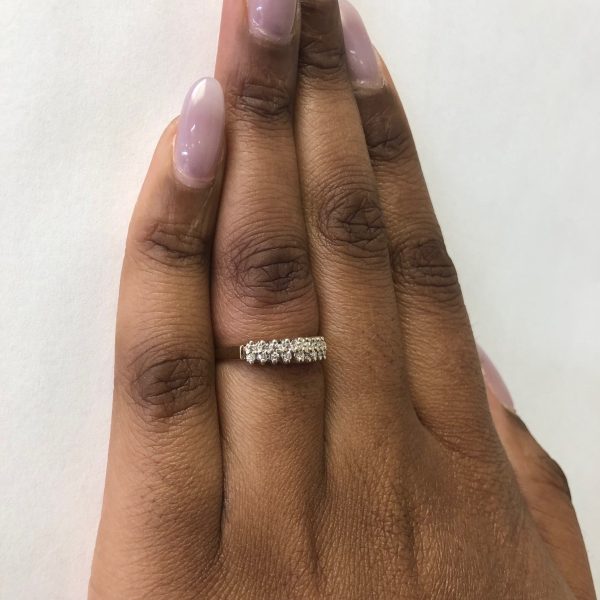 Double Row Diamond Ring | 0.18ctw | SZ 7.75 | Supply