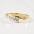 Two Tone Diamond Bypass Ring | 0.07ctw | SZ 7.5 | Online Hot Sale