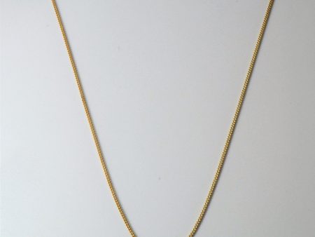 10k Gold Thin Curb Chain | 18 | Cheap