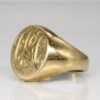 10k Yellow Gold Initial Ring | SZ 9.25 | For Discount