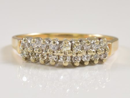 Double Row Diamond Ring | 0.18ctw | SZ 7.75 | Supply