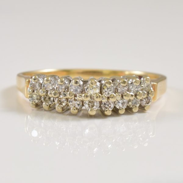 Double Row Diamond Ring | 0.18ctw | SZ 7.75 | Supply