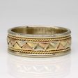 14k Multi Tone Gold Woven Ring | SZ 11 | on Sale