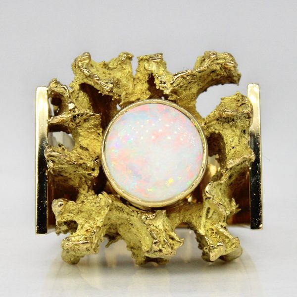 Abstract Opal Cocktail Ring | 1.05ct | SZ 6.5 | Fashion