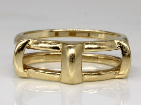 14k Yellow Gold Two Tier Ring | SZ 5.75 | For Discount