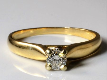 Yellow Gold Solitaire Diamond Ring | 0.24ct | SZ 7 | Online