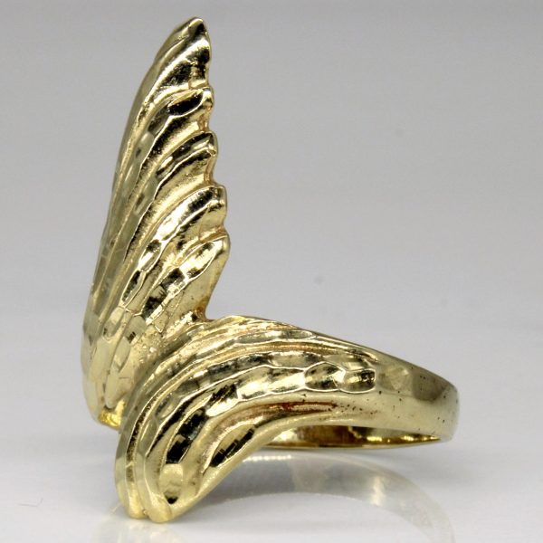 14k Yellow Gold Abstract Ring | SZ 6.75 | For Discount