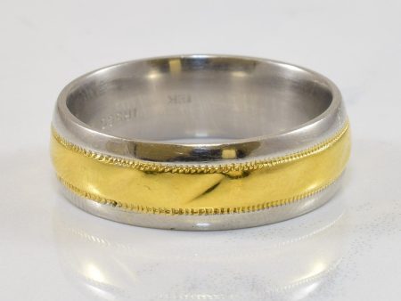 Yellow Gold & Platinum Band | SZ 9.5 | Discount