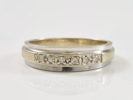 10k White Gold Diamond Band | 0.05ctw | SZ 5.75 | For Discount