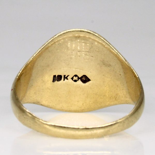 10k Yellow Gold Initial Ring | SZ 9.75 | Online now