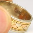 14k Multi Tone Gold Woven Ring | SZ 7 | Hot on Sale