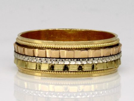 18k Tri Tone Gold Ring | SZ 7 | Fashion