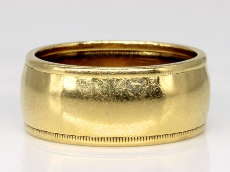 Yellow Gold Wide Band | SZ 6.25 | Online now