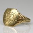 Yellow Gold  I.J.R.  Initial Ring | SZ 5.25 | Online Hot Sale