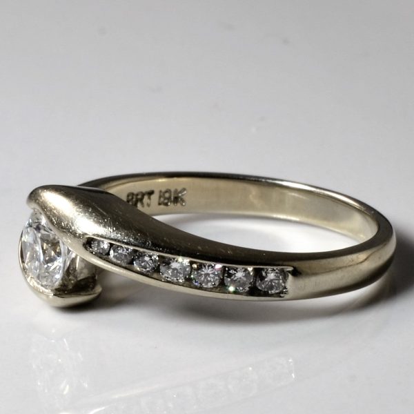 Bypass Diamond Engagement Ring | 0.48ctw | SZ 6.5 | Sale