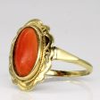 1950s Coral Cocktail Ring | 2.17ct | SZ 8 | Online Sale