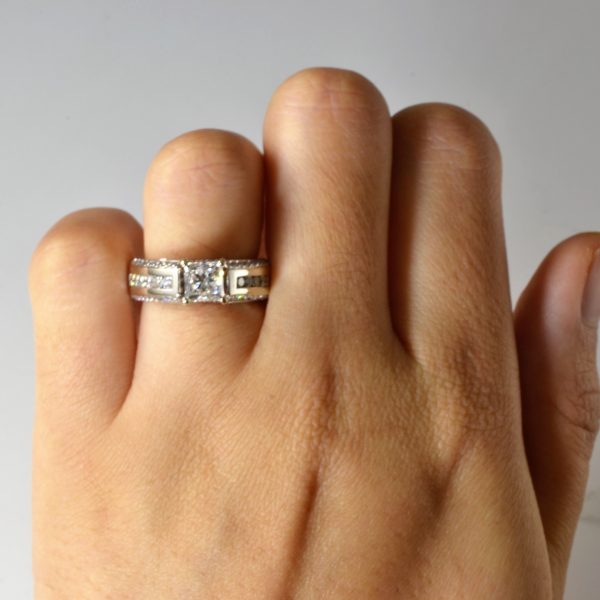 Canadian Princess Diamond Engagement Ring | 1.84ctw | SZ 5.5 | Discount