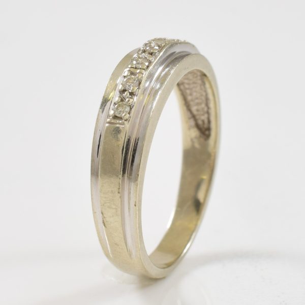 10k White Gold Diamond Band | 0.05ctw | SZ 5.75 | For Discount