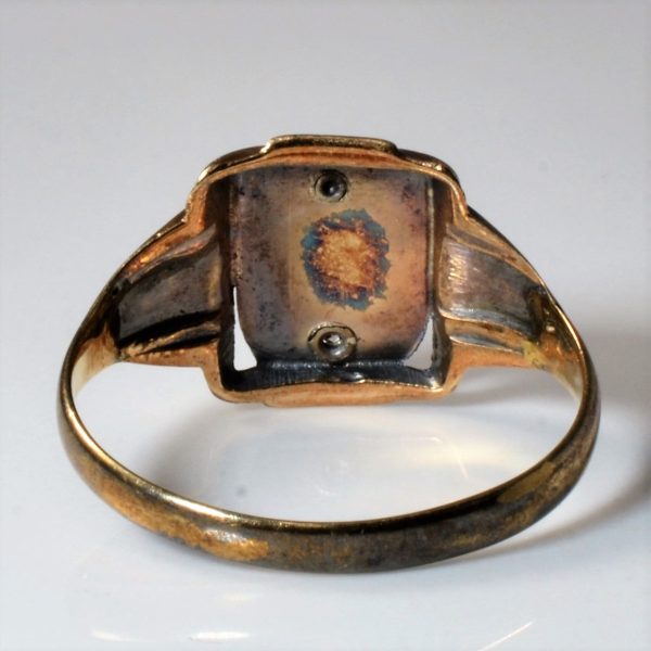 Early 1900s Diamond Signet Ring | 0.02ct | SZ 9.5 | Hot on Sale