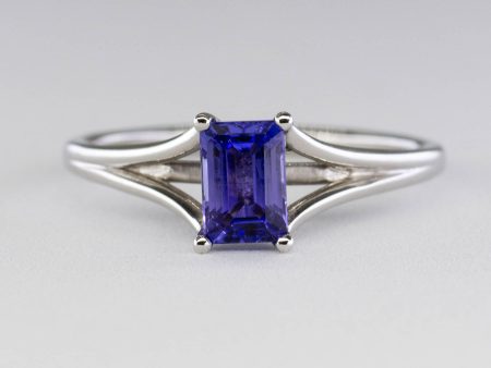 100 Ways  Split Shank Emerald Cut Tanzanite Ring | 0.60ct | SZ 6.5 | Supply