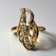 Abstract Diamond Rope Ring | 0.24ctw | SZ 9.25 | Cheap