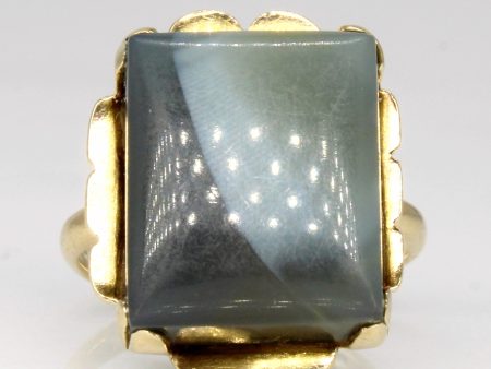 Agate Cocktail Ring | 6.15ct | SZ 2.75 | For Cheap