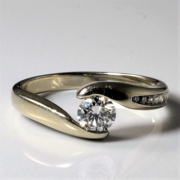 Bypass Diamond Engagement Ring | 0.48ctw | SZ 6.5 | Sale