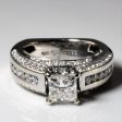 Canadian Princess Diamond Engagement Ring | 1.84ctw | SZ 5.5 | Discount