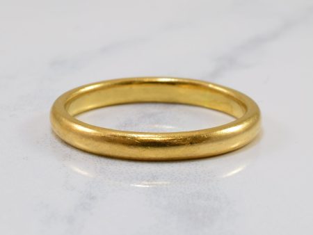 1950s Yellow Gold Band | SZ 6.75 | Online Sale