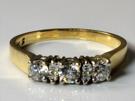 Yellow Gold Diamond Band | 0.51ctw | SZ 7.25 | Online now