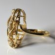 Abstract Diamond Rope Ring | 0.24ctw | SZ 9.25 | Cheap