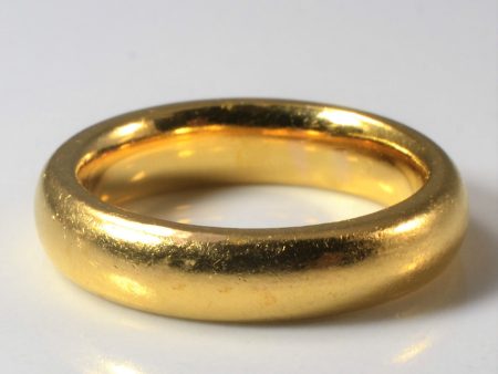 22k Yellow Gold Plain Band | SZ 4.5 | Hot on Sale