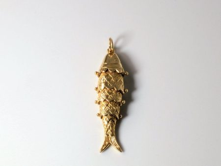 10k Gold Fish Pendant Online now