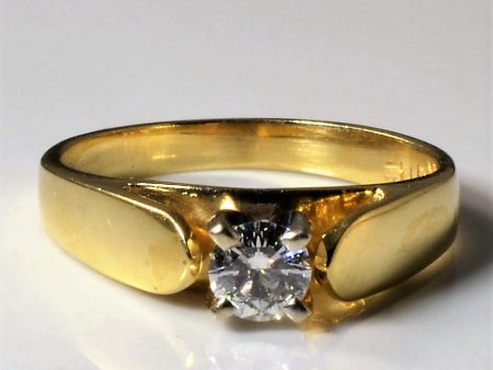 Yellow Gold Solitaire Diamond Ring | 0.21ct | SZ 4 | Online